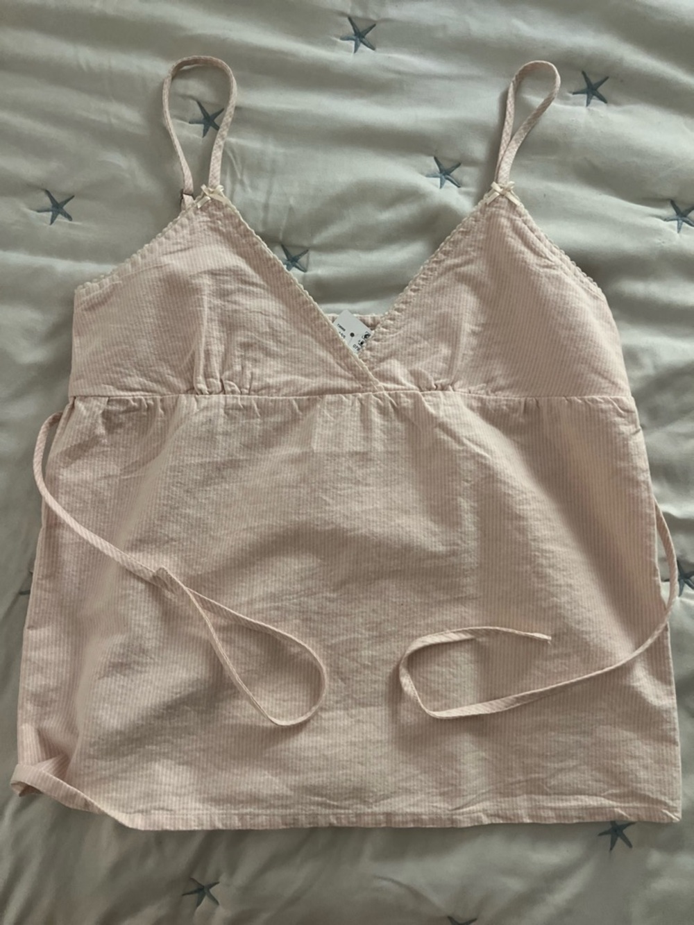 Brandy Melville Light Pink Ribbed Tank Top